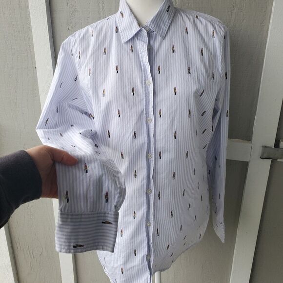 Banana Republic Dillon Shirt Lipstick Print - Picture 7 of 12